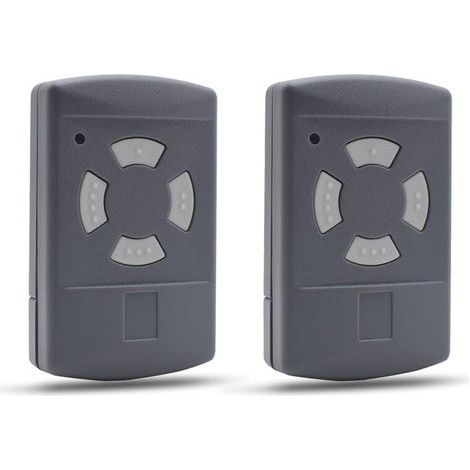 Télécommande Compatible pour Porte de Garage HORMANN 40,685MHz HSE2 HSM4 HSM2 HSE4 HS2 HS4 Bouton Gris (Lot de 2) (1/4)