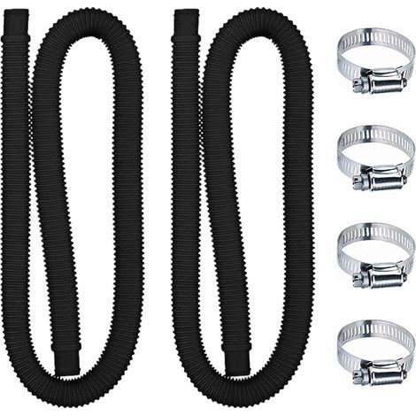 2-teiliges Poolschlauch-Set, Ersatz-Poolschlauch, Filterpumpe mit 4 Metallklemmen, Ersatzschläuche für Aufstellpools (1/5)