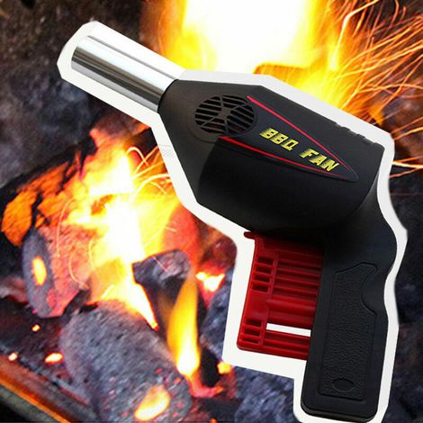 Souffleur d'air de ventilateur de BBQ, barbecue manuel de souffleur d'air, outil de cuisson de soufflet de feu de barbecue pour l'outil de barbecue de gril de pique-nique de camping en plein a (1/5)
