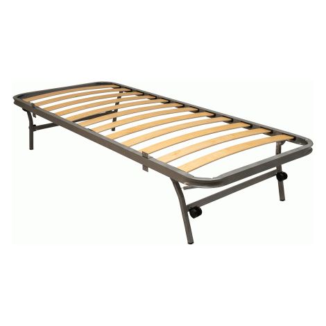 RETE LETTO ESTRAIBILE A DOGHE 80X185 + ROTELLE PIEGHEVOLE APRIBILE SALVASPAZIO