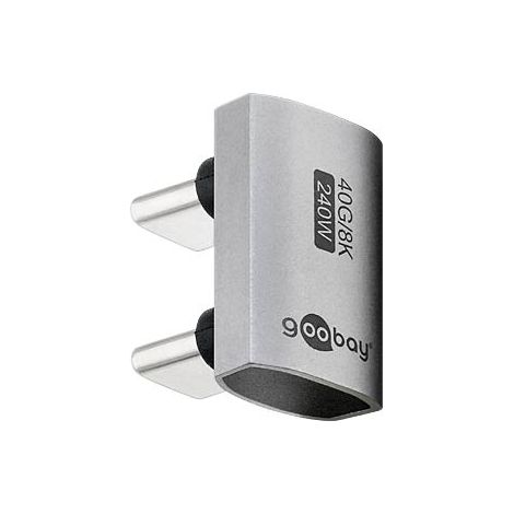 74446 Goobay Adaptateur USB-C Mâle vers USB-C Mâle en U à 180° - Adaptateur USB-C Mâle vers USB-C Mâle en U à 180°