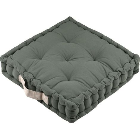 Cuscino Duo Stoff Verde/Linea 45x45x10cm - Stoffa