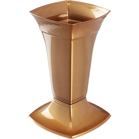 Vase de cimetière, Design élégant, Matériau durable, Or (1/2)