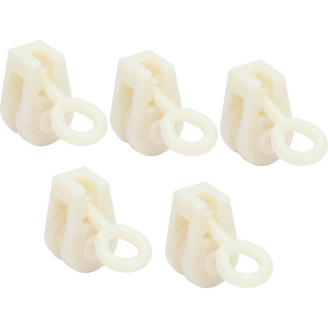 Lot de 25 poulies fixes en plastique pour serres et poulaillers, compatibles avec la plupart des élevages de bétail. (1/5)