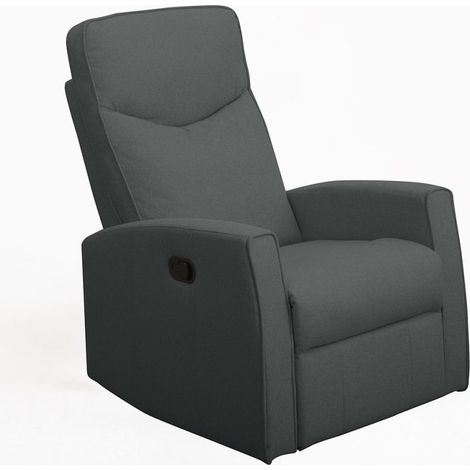 Sofás y Sillones - Sillón Relax Reclinable Umon Tela - Gris oscuro
