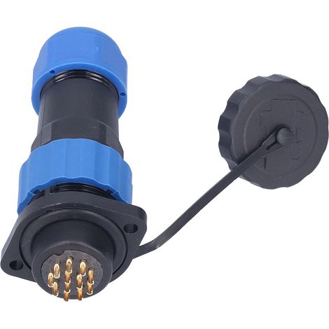 IP68 Waterproof Plug Socket Flange Aviation Male Female Butt Power Connector AC250V 5A SP2012 Pin (1/5)