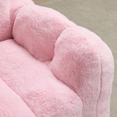 Fauteuil Poire Gonflable, Pouf Inclinable Adulte, Prêt à l'Emploi sans Montage, Facile à Déplacer, Idéal Salon, Chambre et Autres Espaces, Rose (1/5)