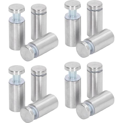 12 Vis de fixation en acier inoxydable pour plaques acryliques, 19x40mm, lot de 12 (1/5)