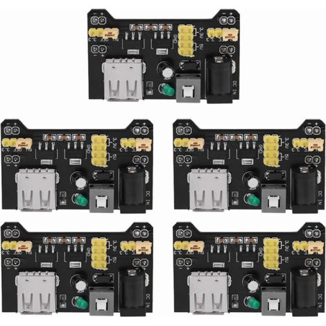 Lot 5 modules alimentation 5V et 3,3V – Dédiés plaque d'essai – Alimentation stable pour prototypage (1/5)