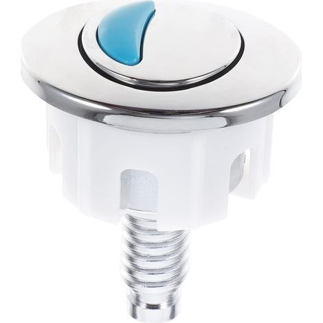 Bouton de commande de toilette, forme ronde/ovale, double vidange, bouton conforme aux normes d'exportation européennes, accessoire de salle de bains électroplaqué. (1/5)