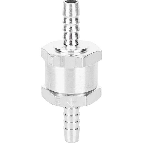 Clapet Anti-Retour Aluminium 6mm Carburant Essence, Vanne Non-Retour Sens Unique pour Moto Auto, Résistant Corrosion (1/5)