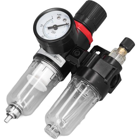 Régulateur de filtre pour compresseur d'air, lubrificateur de pression d'eau, séparateur d'huile pour outils G1/4in AFC2000 (1/5)
