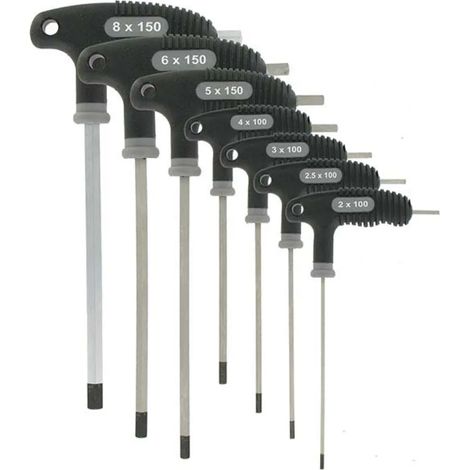Set chiavi esagonali var 2-8 mm 7 pezzi