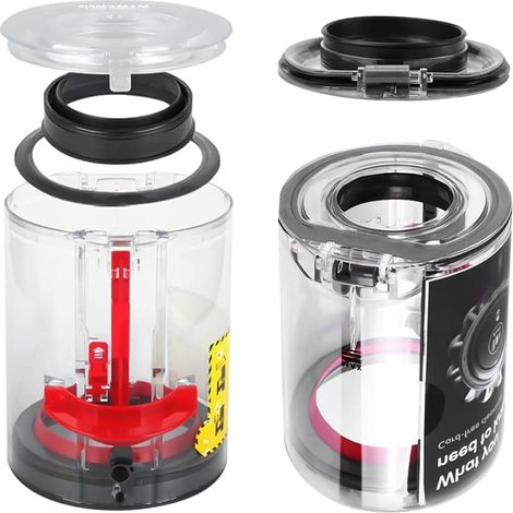 Per coperchio del contenitore della polvere dell'aspirapolvere, anello di tenuta fisso per coperchio del contenitore della polvere, accessori per aspirapolvere Dyson v10 v11, con coperchio di tenuta a (1/4)
