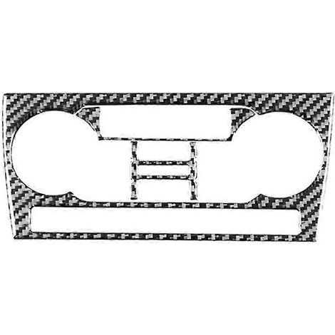 Compatible avec Audi A3 S3 8P 2006-2007 : autocollant de cache pour interrupteur de commande de climatisation de console centrale en fibre de carbone, accessoires intérieurs (1/5)
