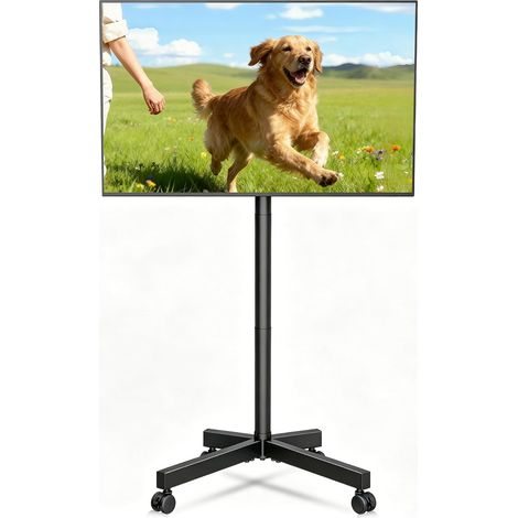 Support TV à roulettes pour téléviseurs Plasma/LCD/LED de 21 à 60 Pouces jusqu'à 35 kg Hauteur réglable avec roulettes VESA 400 x 400 (1/5)