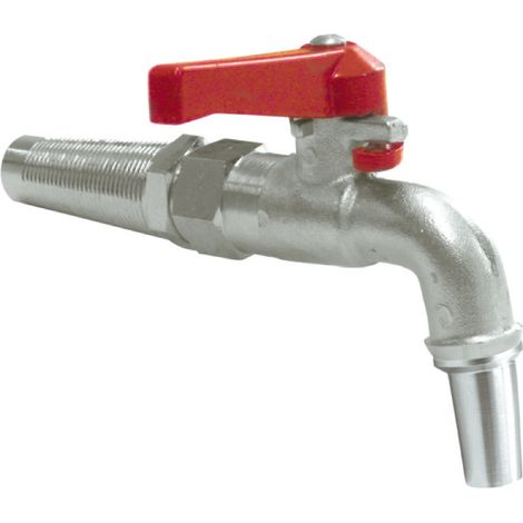 RUBINETTO A SFERA PER BOTTE CON BECCO  mm. 12 10.00 pz