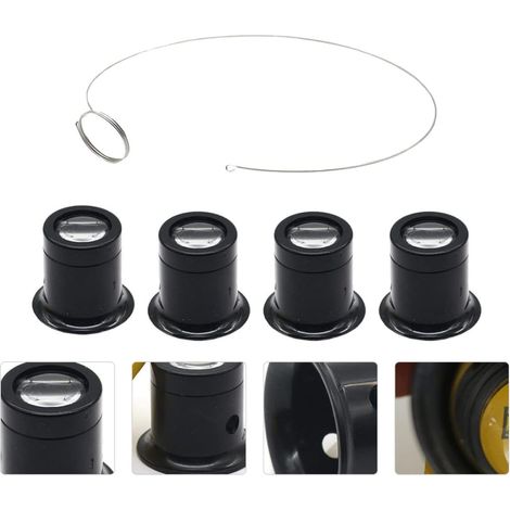 Máscara para ojos, lupa, monóculo de joyero, vasos para beber, restaurador de joyas, herramientas de joyería, espejo de aumento, lupa para reparación de relojes, pestaña, anillo de acero multifunciona