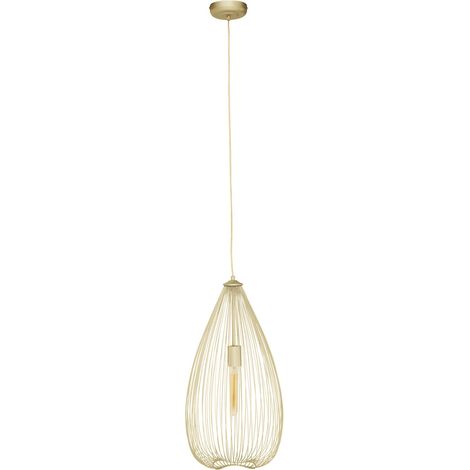 Interiors by Premier Versatile Gold Iron Pendant Light, Effortlessly Maintained Down Light Wall, Contemporary Ceiling Light (1/5)