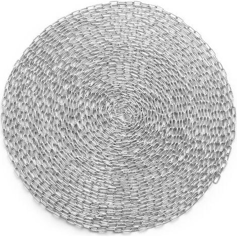 VEVOR Proof Coil Chain, 1/8" x 100', 330 lbs Safe Working Load, Zinc Plated Proof Tested Coil Chain with Two Quick Links, Galvanized Carbon Steel Link Chain for Towing, Hanging, Camping, Pet Towing (1/5)