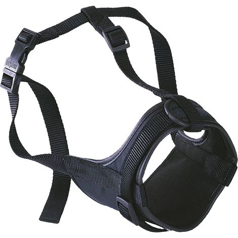 Ferplast SAFE BOXER Muselière rembourrée et réglable pour chiens à museau court. Variante SAFE BOXER - Misure: A: 50-80 cm B: 20-30 cm C: 10 cm - (1/3)