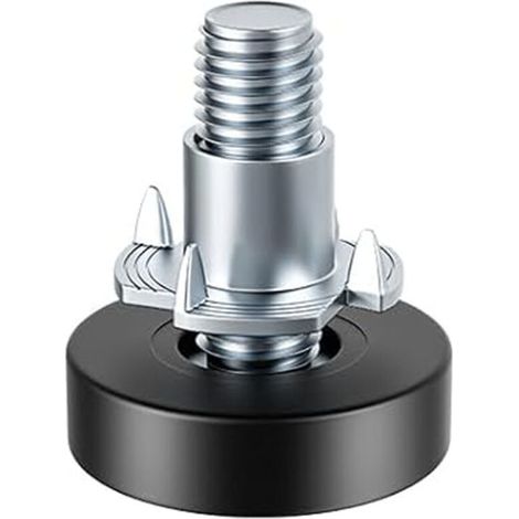 Lot de 16 pieds de nivellement réglables en hauteur, filetage M6, robustes, avec écrous en T, pour protection du sol des chaises et des tables (1/4)