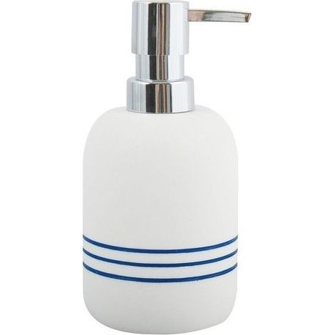 Distributeur de savon Polyrésine PACCO Blanc & Bleu (1/3)