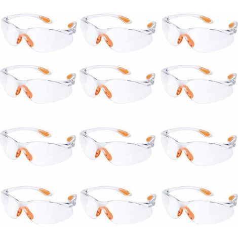 Lunettes de sécurité - HAWUJ - 12 pièces anti-buée transparent - travail jardin (1/4)