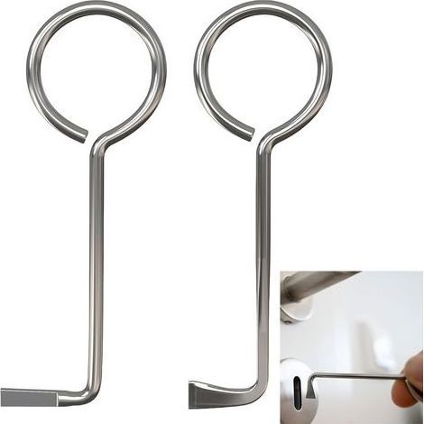2 Pcs Clef Passe Partout Set, Clé Passe-partout, Clé Universell, Ouvre Presque Toutes les Portes, kit Crochetage Serrure pour Ouvre Serrure à Barbe Serrure Porte Chambre (1/5)