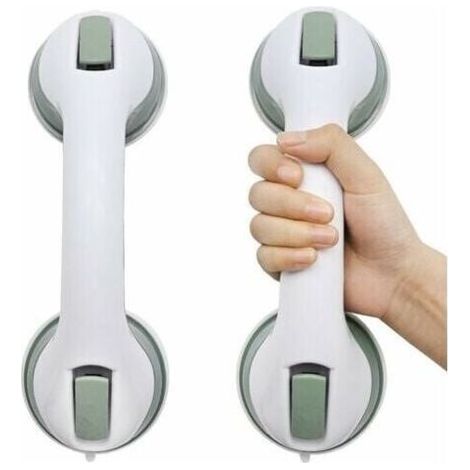 FENOPLASTICA2x Poignées de Douche à Ventouse -enPlastique -Sans Pergage - Poignée deBaignoire Murale, Barres d'appui de Sallede Bain Antidérapante, Poignée de SécuritéPortable pour Enfants Personnes a (1/5)