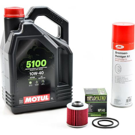 Kit Entretien Vidange Standard pour YAMAHA XT 250 de 1980 à 2015 - MOTUL 5100 10W40 4L
