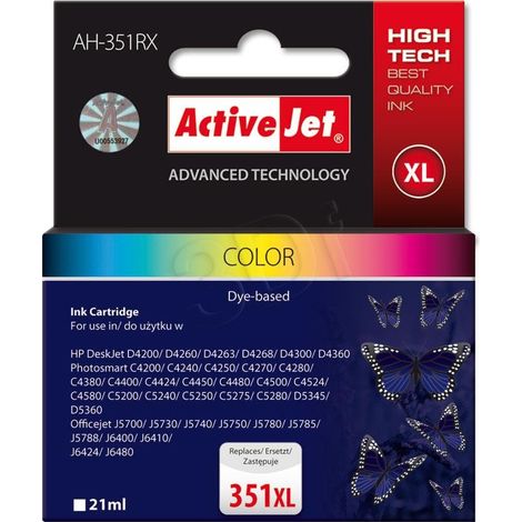 Activejet AH-351RX cartucho de tinta Compatible Cian, Magenta, Amarillo 1 pieza(s) (1/2)