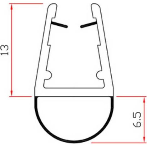 10 x GUARNIZIONE P/BOX DOCCIA 2 M MOD.401