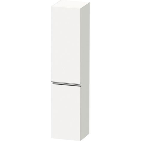 Duravit Sivida armario alto, tirador cromado, bisagra izquierda,