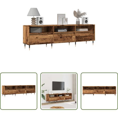 TV-Schrank Altholz - TV-Schrank Altholz-Optik 150x30x44,5 cm Holzwerkstoff (1/5)