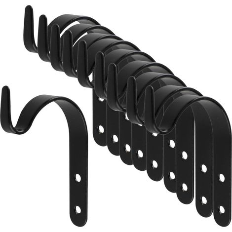 Support pour paniers suspendus. Fixation murale avec crochets. Esthétique le jardin. polyvalents (1/5)