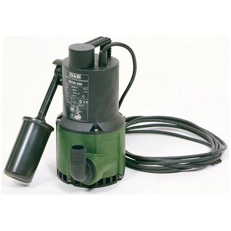 Bomba de elevación de agua clara DAB NOVA 300M-A SV para sótano automática CON flotador 0,22 kW monofásica drenaje riego JETLY (1/4)