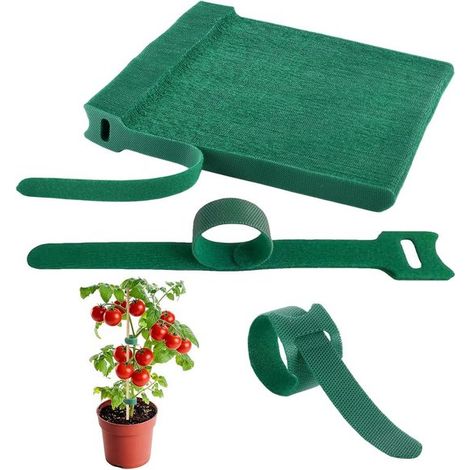 Pflanzenbinder Gartenbinder Pflanzenstütze Verstellbar & Flexibel 100 Stück Grün (1/5)