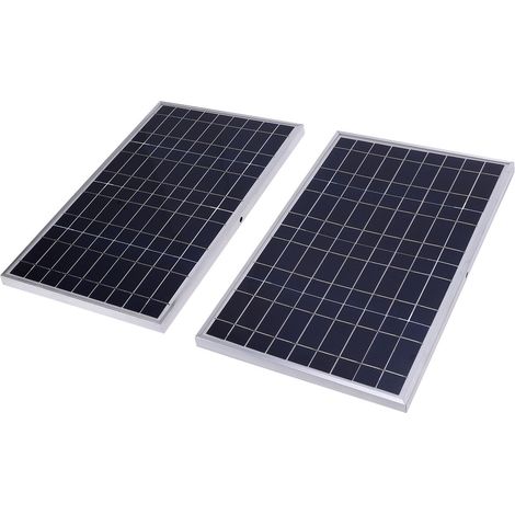 Kit de panneau solaire 200 W avec cadre en aluminium et contrôleur de charge solaire pour applications hors réseau et voyages en camping-car (1/5)