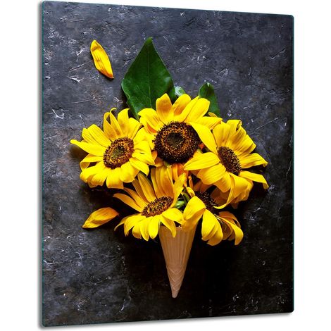 Glasplatte, Tischplatte, 40x52, Blumen (1/5)