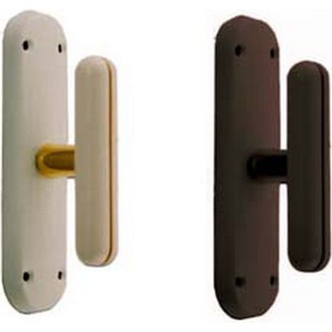 2PZ CREMONESE MOD. BRASILIA PER FINESTRA NYLON E OTTONE - nera