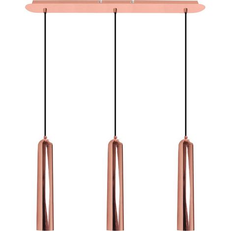 Suspension Italux Athan moderne cuivre 3xGU10 dimmable