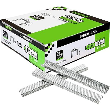 Type 80/6mm 304 Stainless Steel Staples Staples Type 80 12.8mm Crown Furniture (1/2)