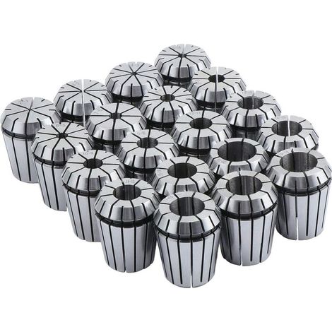 Juego de 19 pinzas de precisión ER32 para cabezal delantero, de 2 mm a 20 mm, portapinzas ER32 para herramientas de fresado y grabado CNC (1/5)