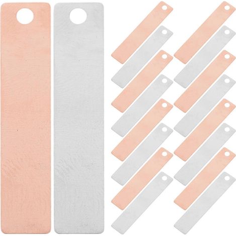 Ensemble de 20 anodes en cuivre-zinc pur, électrodes en feuille de cuivre-zinc pour expériences scientifiques et galvanoplastie. (1/5)