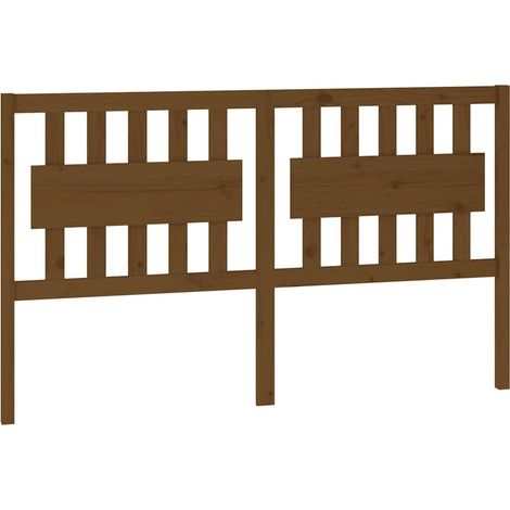 Maison Exclusive - Kopfteil Honigbraun 155,5x4x100 cm Massivholz (1/5)