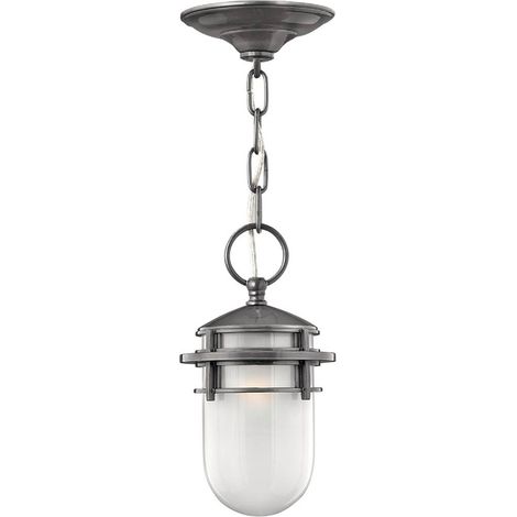 Elstead Reef - Lanterne de plafond extérieur à 1 lumière, hématite, E27 (1/5)