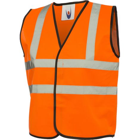 Kinder Hi Vis Warnweste Orange 10/13 Jr. 120 g/m² (1/2)