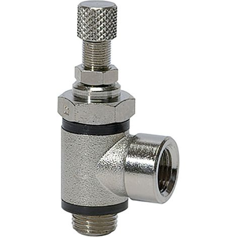 Riegler Drosselventil, beidseitige Drosselung (B) G 3/8 IG, G 3/8 (1/3)