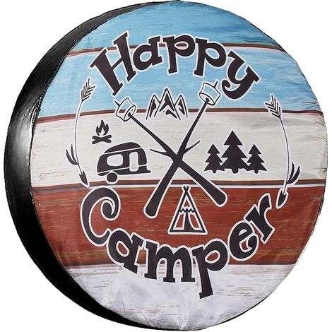 Spare Tire Cover Wheel Protector Weatherproof Dustproof Universal for Trailer, RV, SUV, Truck, Travel Trailers (1/5)
